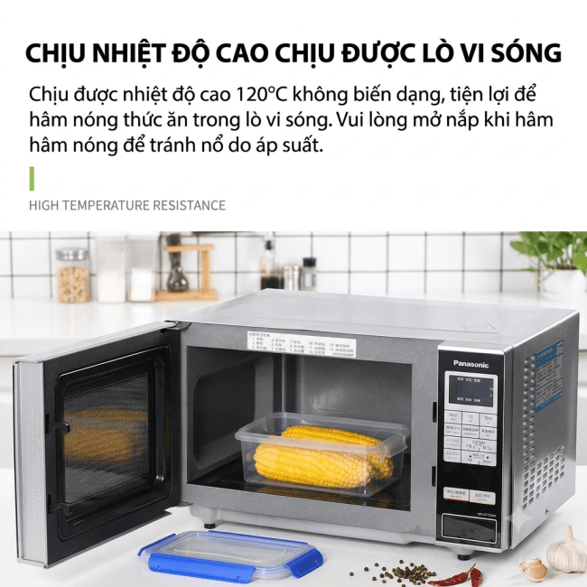 [NGUỒN SỈ TẬN GỐC] Hộp Nhựa Giữ Tươi Thương Mại Dày Dặn Trong Suốt - Hộp Bảo Quản Thực Phẩm Tủ Lạnh Khóa Đôi Cao Cấp Giá Sỉ — 2