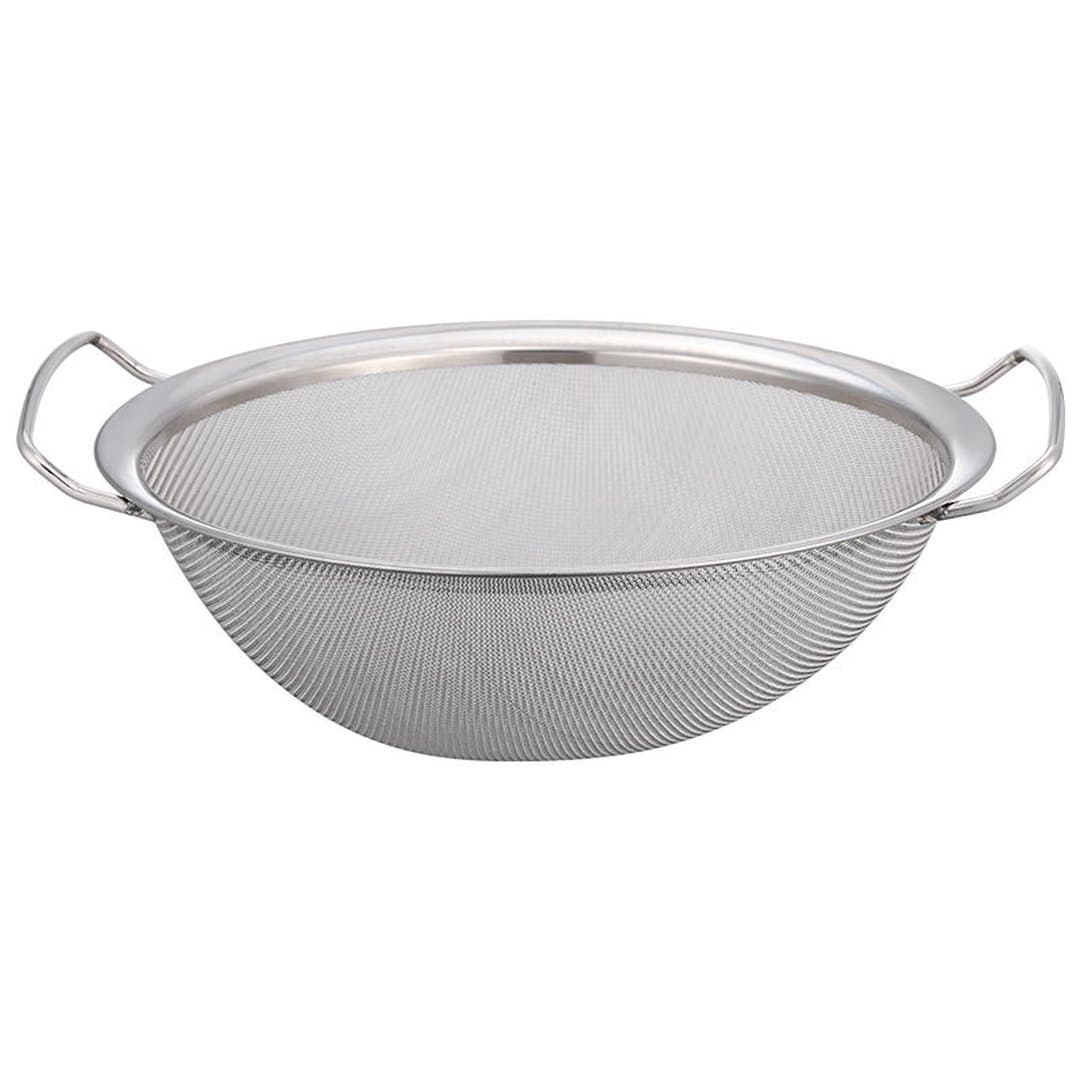 Rổ Lưới Lọc Inox Hai Tai Cao Cấp - Giỏ Thoát Nước Rửa Rau Vo Gạo Rây Lọc Sữa Đậu Nành Siêu Khít — 5