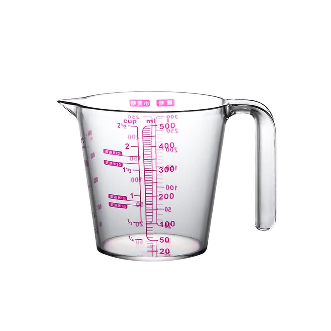 Cốc Đong Nhựa PP Chia Vạch Cao Cấp Yueki - Ca Định Lượng Đa Năng Có Tay Cầm Tiện Lợi 250ml & 500ml Cho Quán Trà Sữa, Làm Bánh, Nhà Bếp — 5