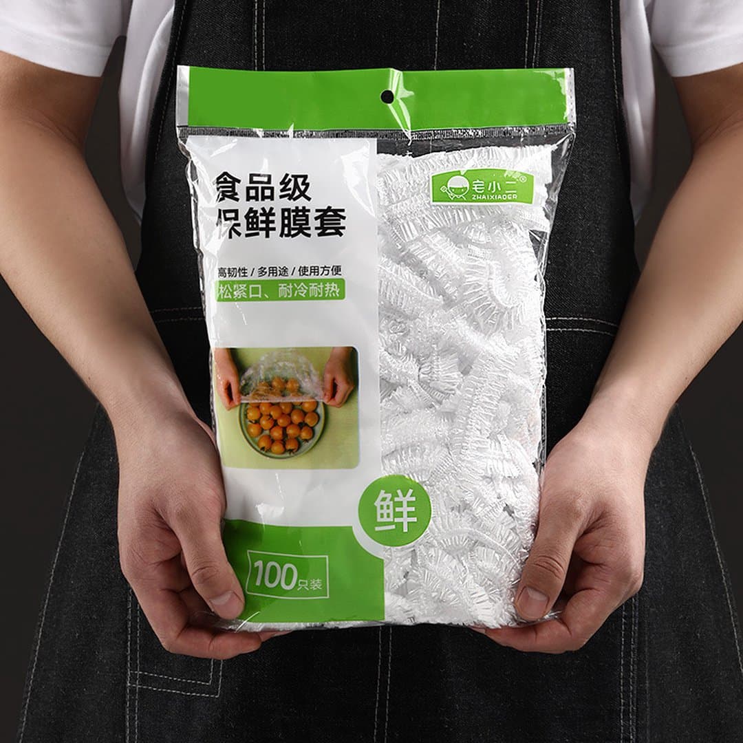 Túi Màng Bọc Thực Phẩm Co Giãn Dùng 1 Lần - Túi Bo Chun Bảo Quản Thức Ăn Cấp Thực Phẩm Chống Bụi Chống Mùi — 5