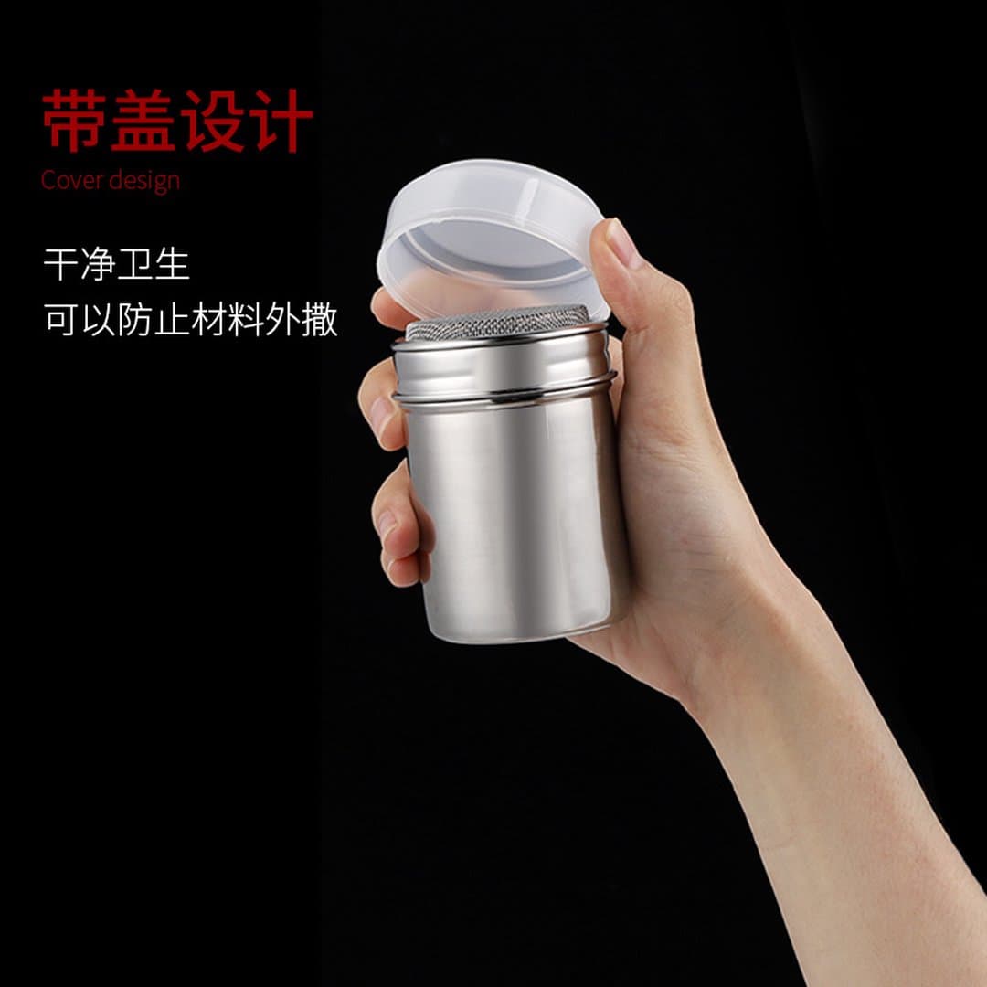 Bình Rắc Bột Inox 304 Cao Cấp - Lọ Rắc Bột Ca Cao, Matcha Cà Phê, Gia Vị Nướng Chuyên Dụng Cho Quán Pha Chế, Nhà Bếp — 3