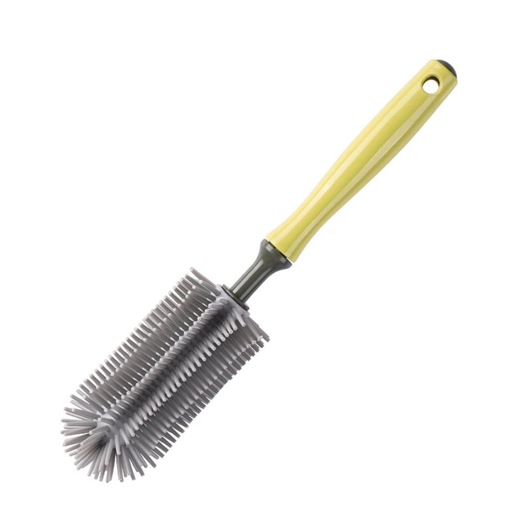 Bàn Chải Rửa Cốc TPR Tay Cầm Dài 24,5cm, Cọ Vệ Sinh Ly Cốc Bình Nước Bình Sữa, Đầu Cọ Mềm 10,5cm — 5