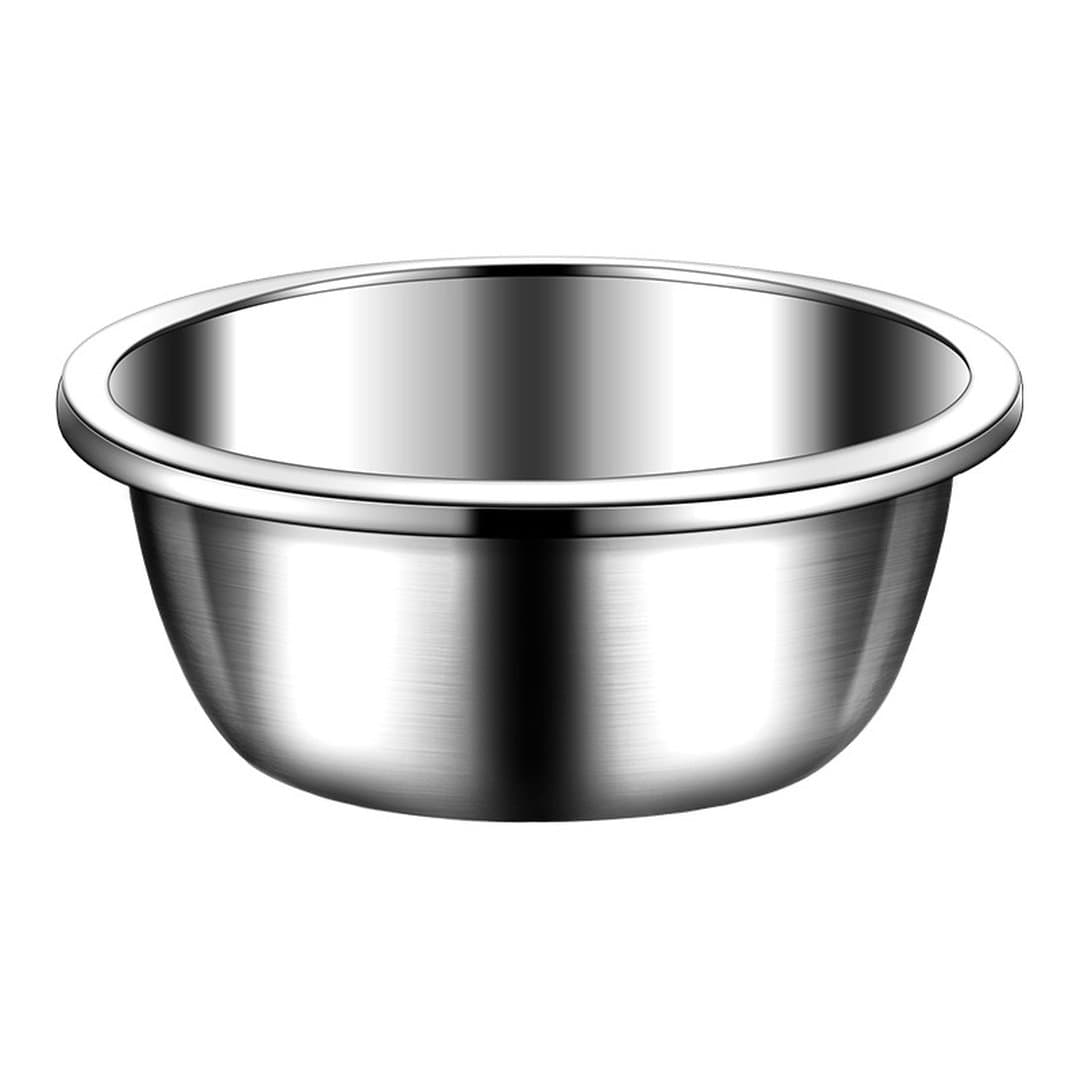 Chậu Inox 304 Cực Dày 18–34cm, Thau Rửa Thực Phẩm Nhà Bếp, Chậu Inox Tròn & Chậu Thoát Nước Nhiều Kích Cỡ — 5