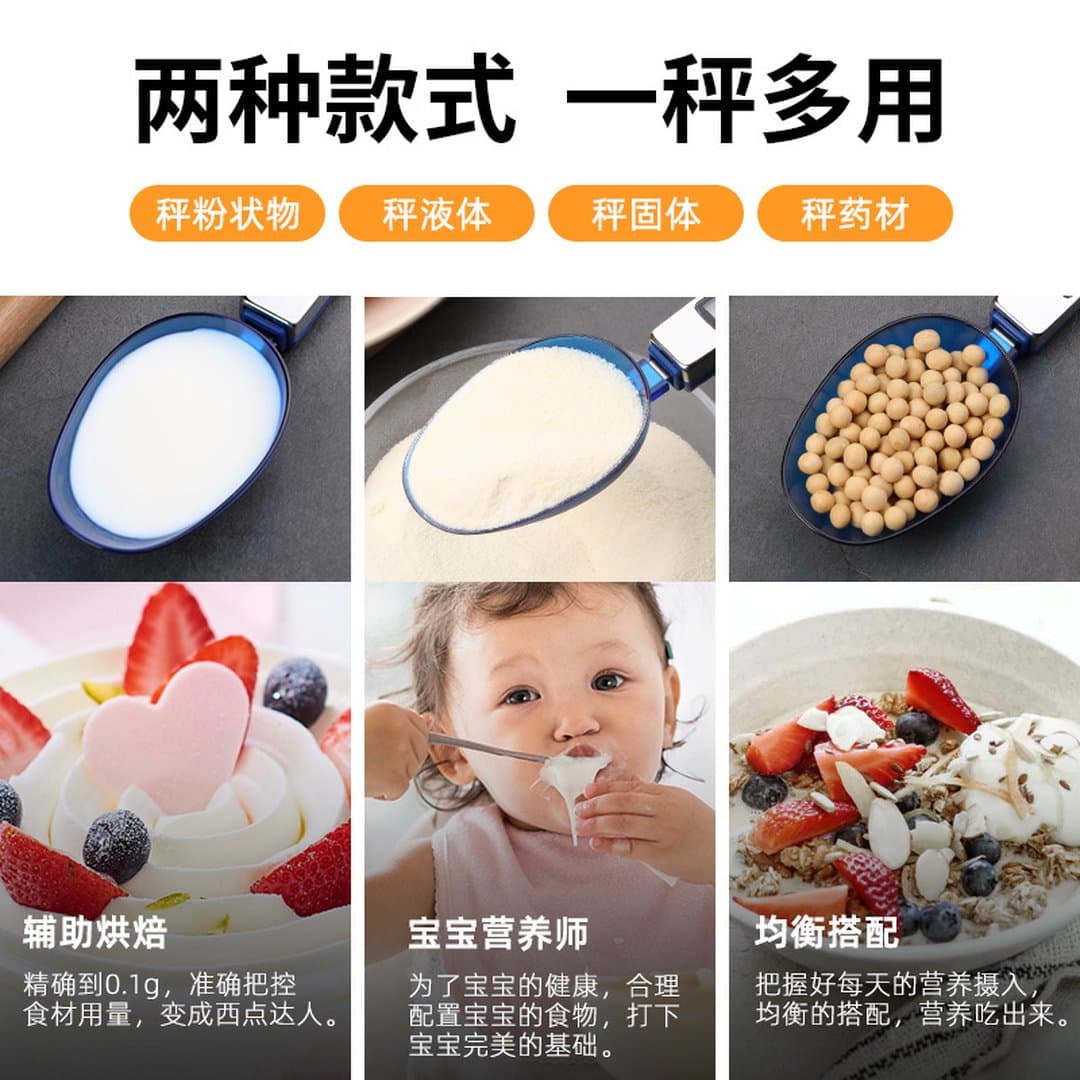 Cân Điện Tử Dạng Thìa Đo Định Lượng Độ Chính Xác Cao 0.1g - Muỗng Cân Gia Vị, Sữa Bột, Nguyên Liệu Làm Bánh Tiện Lợi — 2