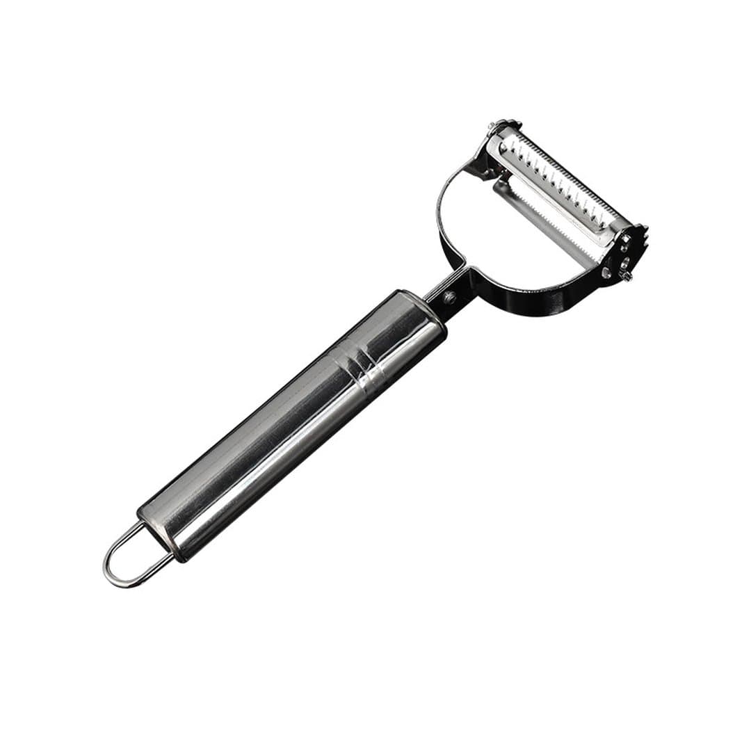 Dao Gọt Vỏ Inox Hai Đầu Đa Năng – Máy Bào Sợi Khoai Tây, Dưa Củ Quả Răng Cưa Dày Dặn Cao Cấp Cho Nhà Bếp — 5