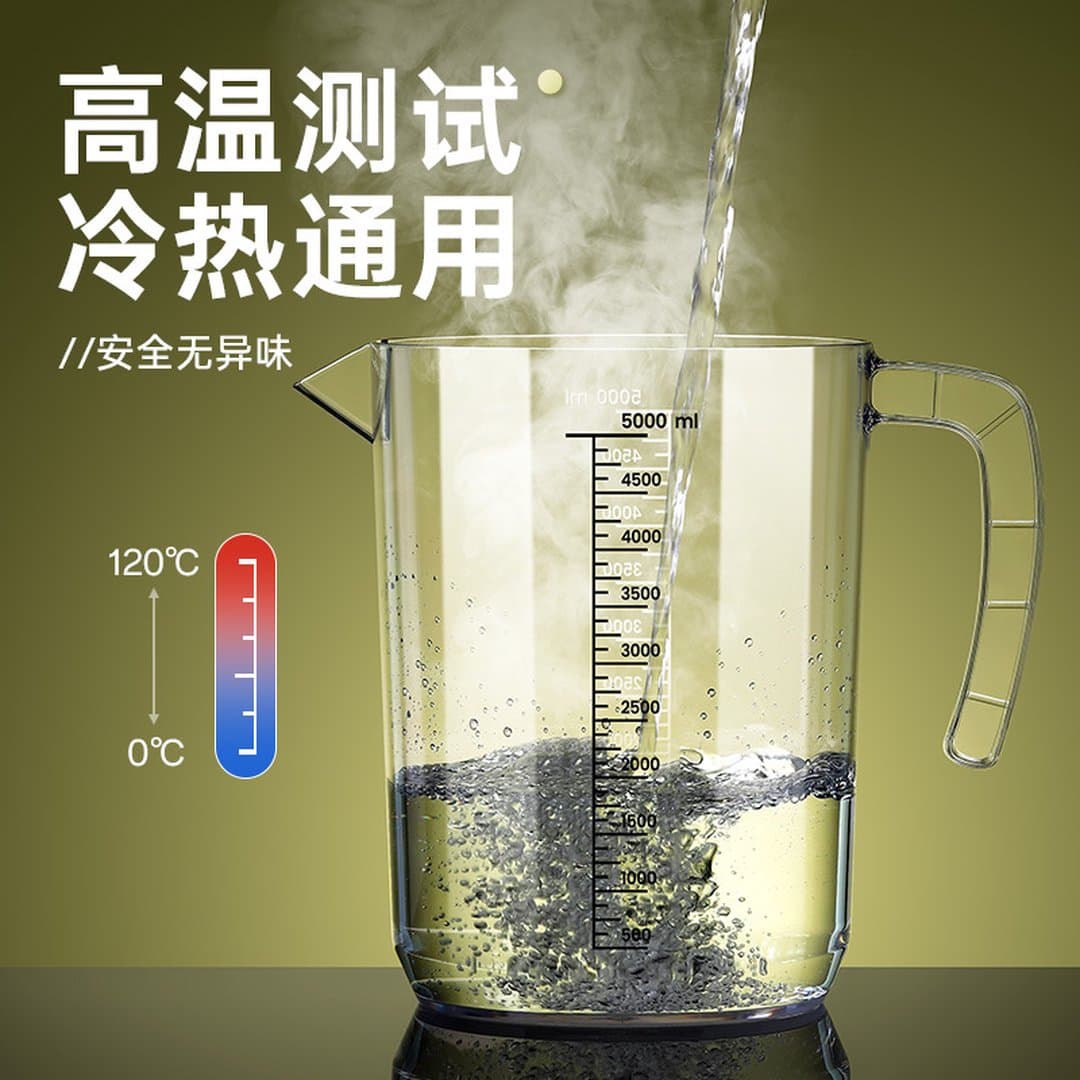 Bình Đựng Nước Lạnh PC Trong Suốt Có Thang Đo Dày Dặn - Ca Đựng Nước Trái Cây, Trà Sữa Chống Nứt Vỡ Cho Quán Cà Phê, Nhà Hàng — 3