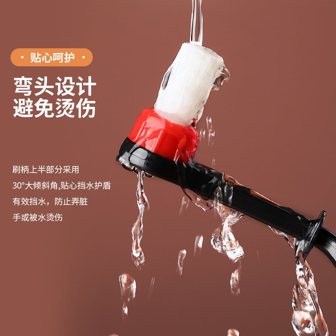 Cọ Vệ Sinh Họng Máy Pha Cà Phê Khuỷu Cong Sino - Bàn Chải Nylon Vệ Sinh Đầu Grouphead Chuyên Dụng Tích Hợp Muỗng Đong — 3